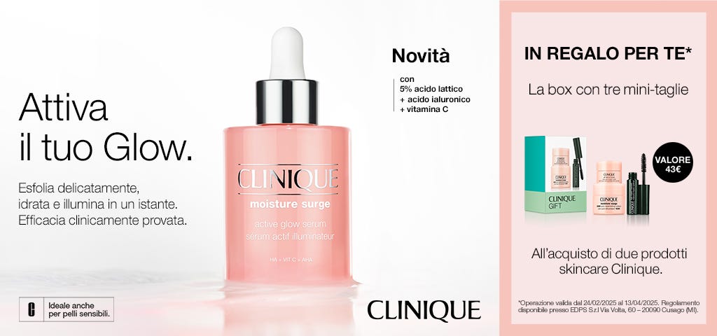 Clinique promozione skincare