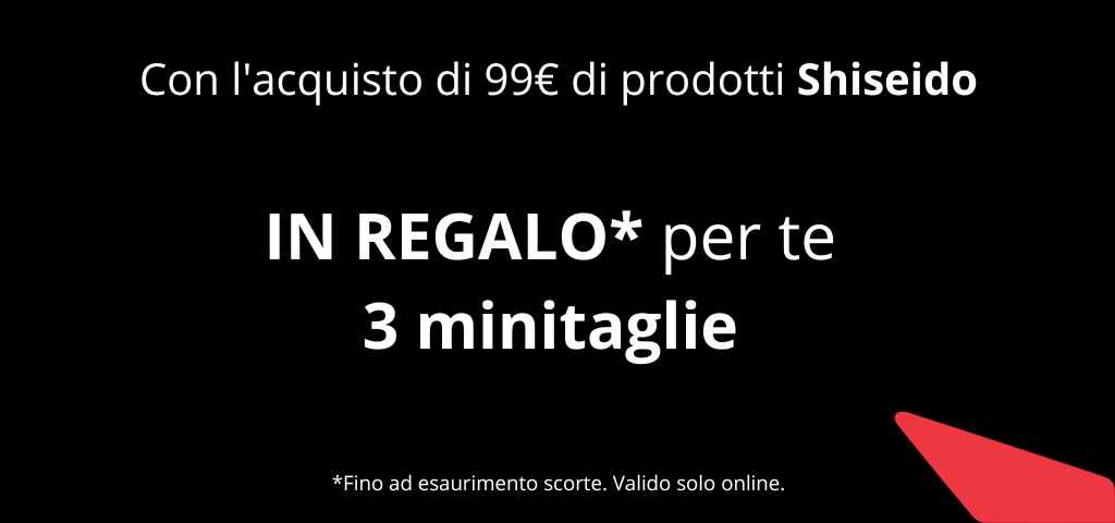 Minitaglie Shiseido in omaggio