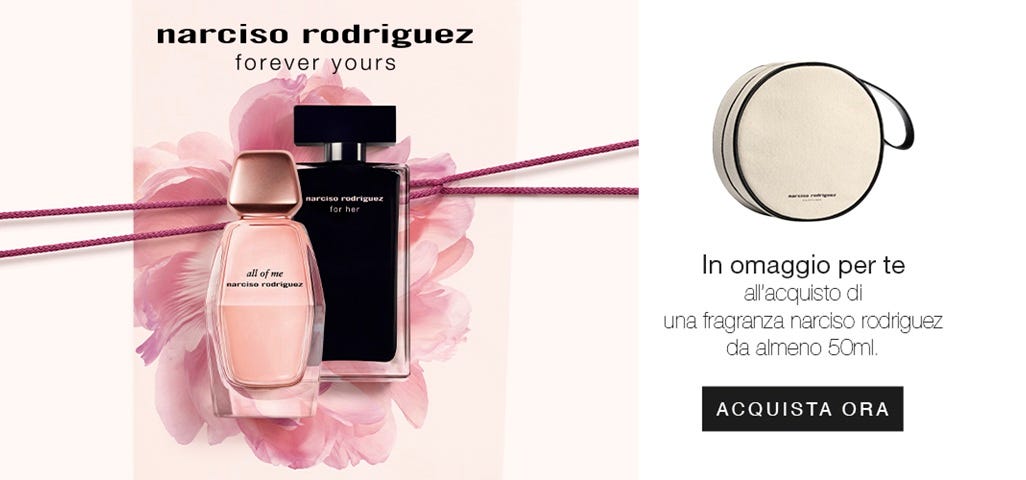 NARCISO RODRIGUEZ ROUND POUCH IN OMAGGIO